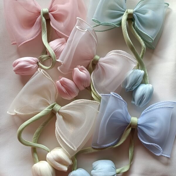 Tulip Bow Clips