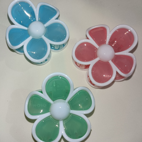 Tinted Petal Claw Clips