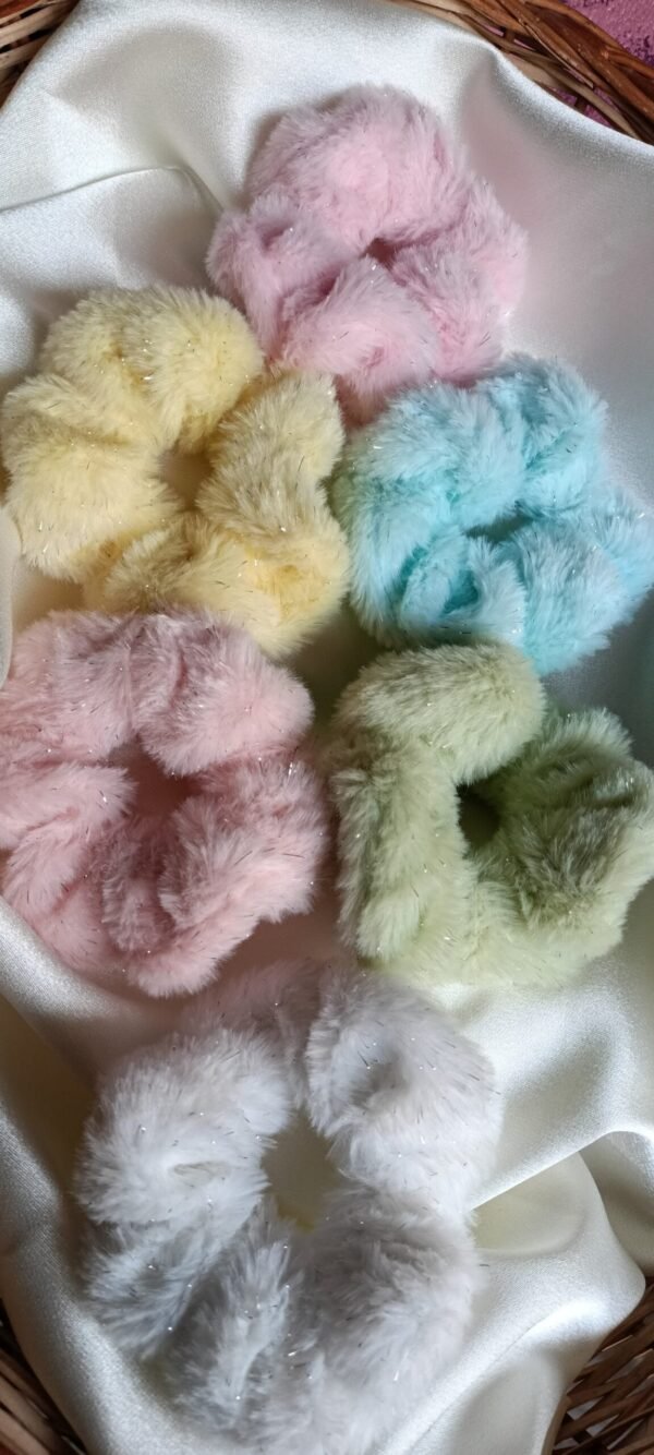 Cotton Candy Scrunchies