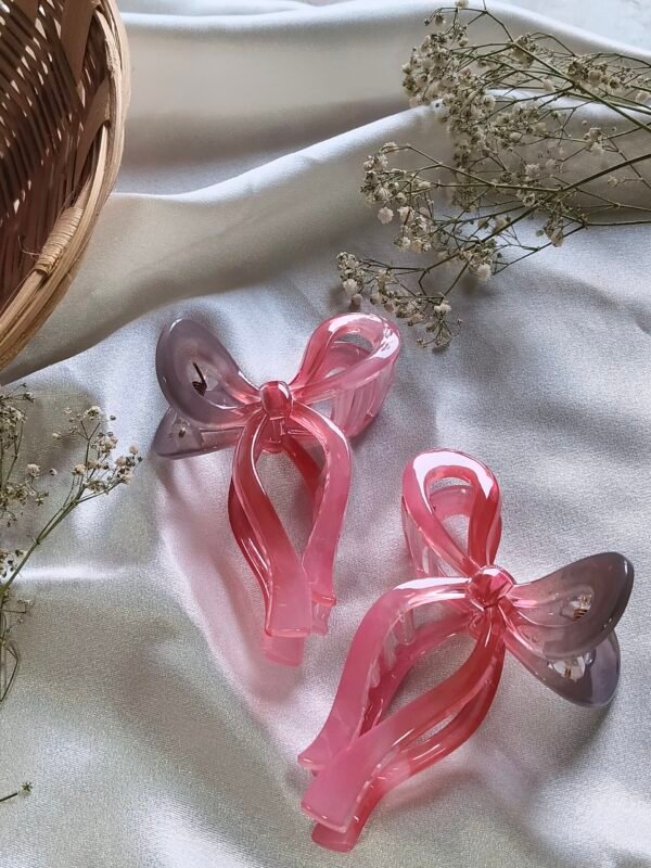 Candy Bow Claw Clip