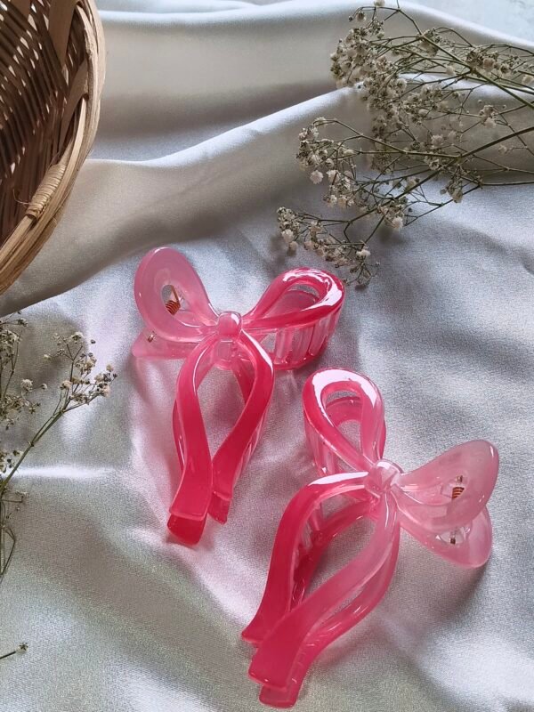 Candy Bow Claw Clip